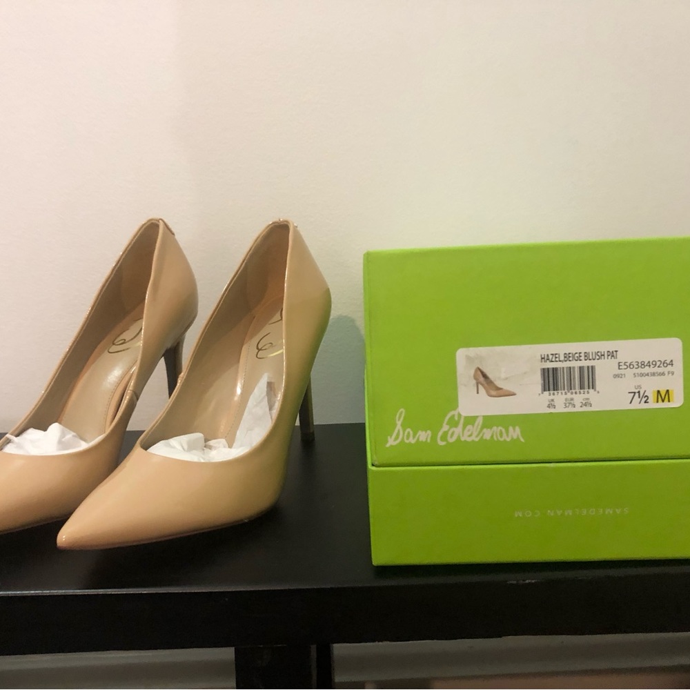 Sam Edelman Hazel Beige Blush Shoes - Size 7.5